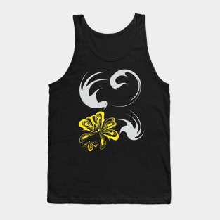 Birds and a yellow flower Tank Top